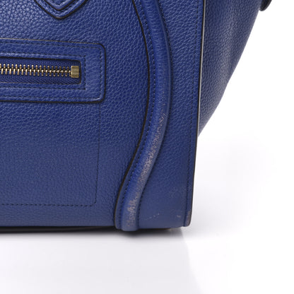 Celine Drummed Calfskin Micro Luggage Indigo 16 of 16
