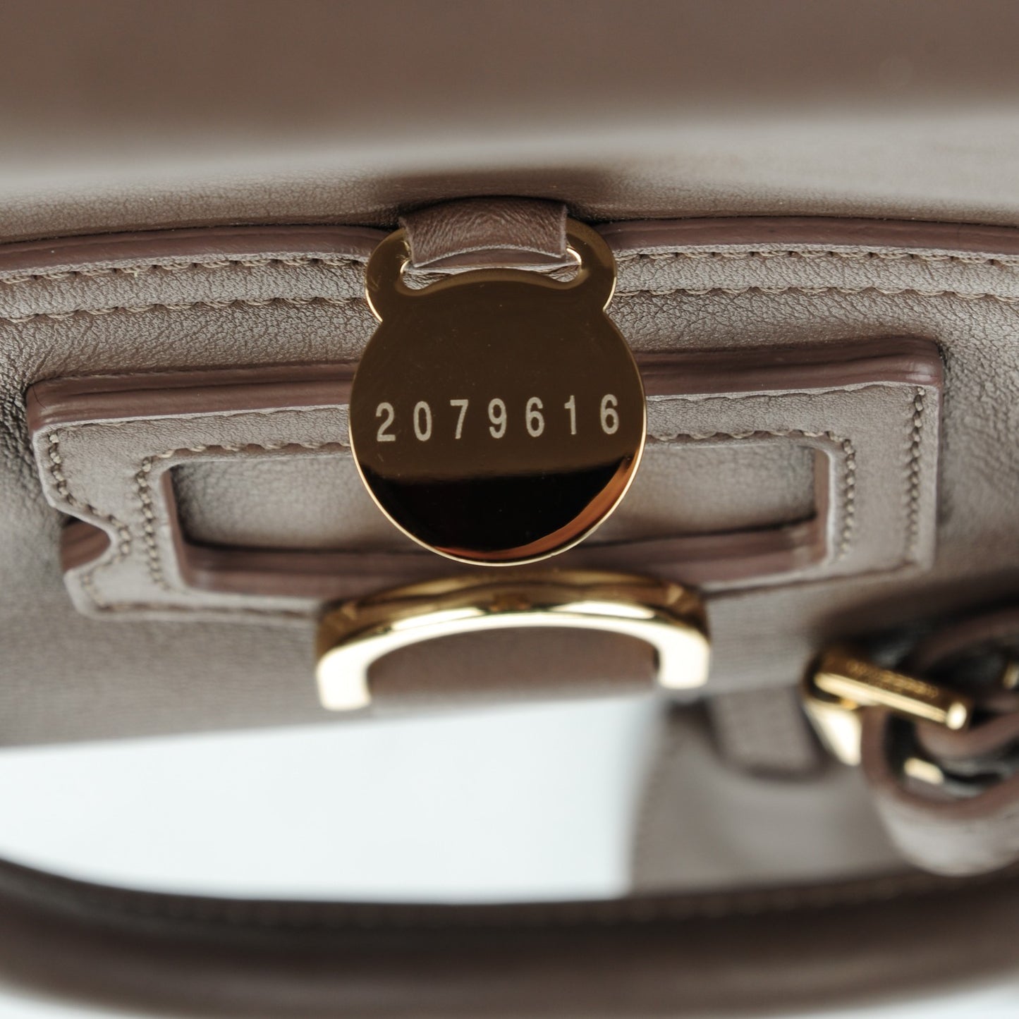 Calfskin Studded Medium Cara Delevingne Convertible Satchel Taupe
