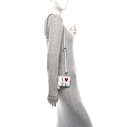Valentino Garavani Calfskin VLTN Print Wallet Crossbody Bag White 2 of 10