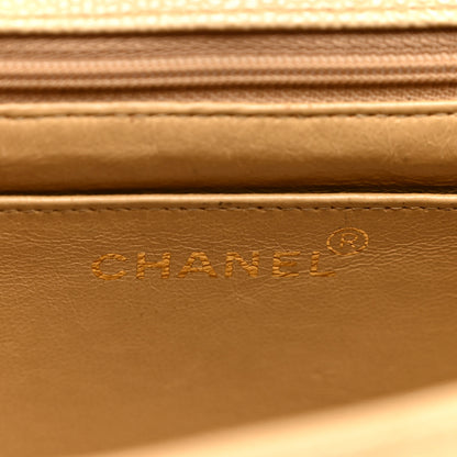 Chanel Caviar Quilted Medium Single Flap Beige 6 of 13