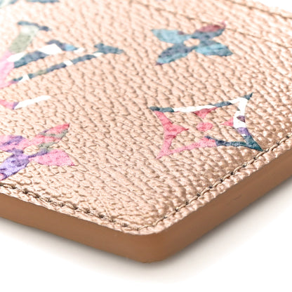 Louis Vuitton Metallic Monogram LV Garden Card Holder Gold 9 of 10