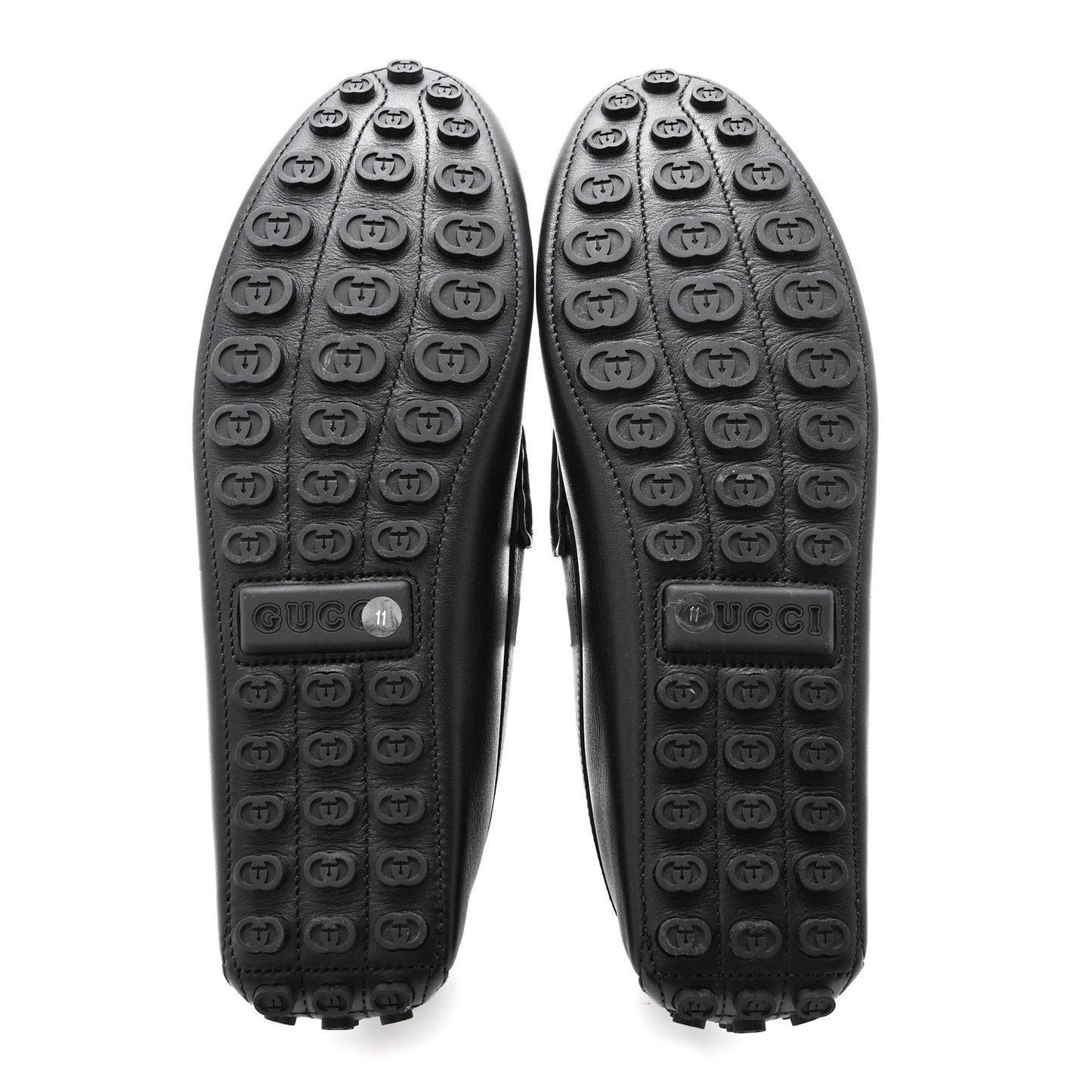 Soft Clove Calfskin Mens Horsebit Driver Loafers 11 Black