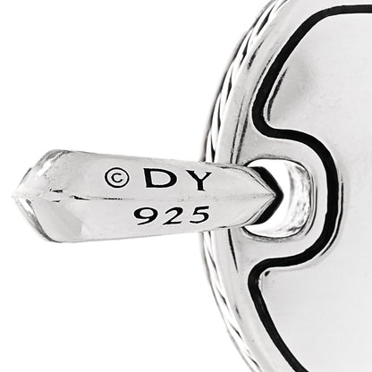 David Yurman Sterling Silver Black Onyx Dog Tag Pendant 4 of 4