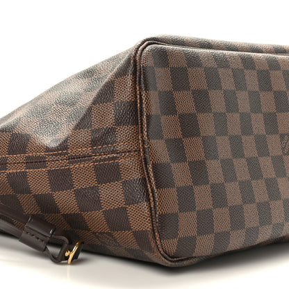 Louis Vuitton Damier Ebene Neo Neverfull MM Rose Ballerine 8 of 11