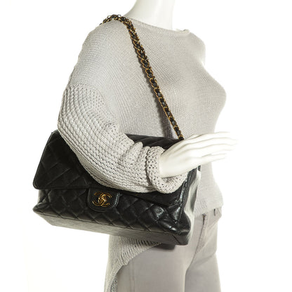 Chanel Caviar Quilted Maxi Double Flap Black 3 of 16