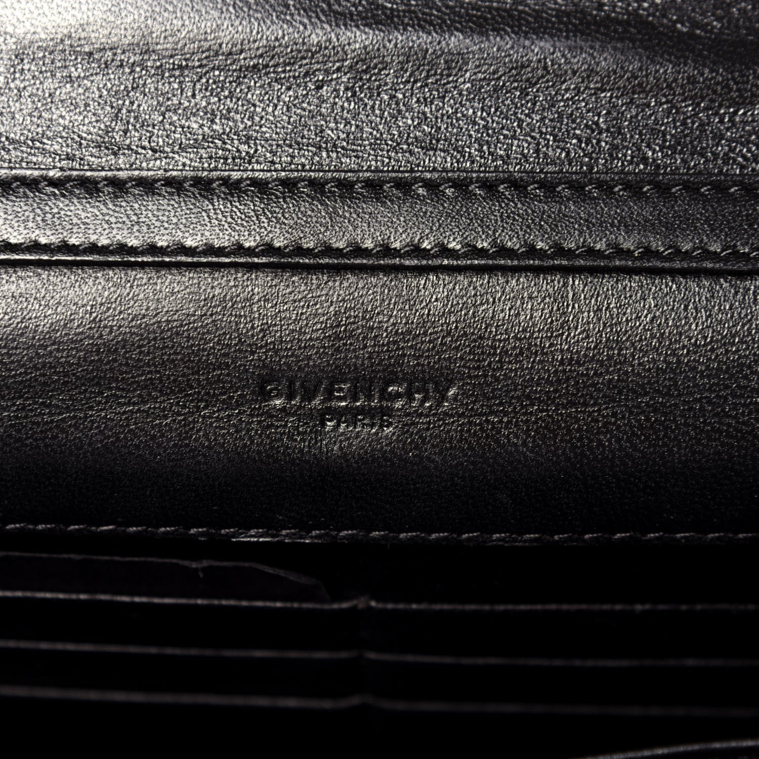 Givenchy Sugar Goatskin Pandora Chain Wallet Black 6 of 11