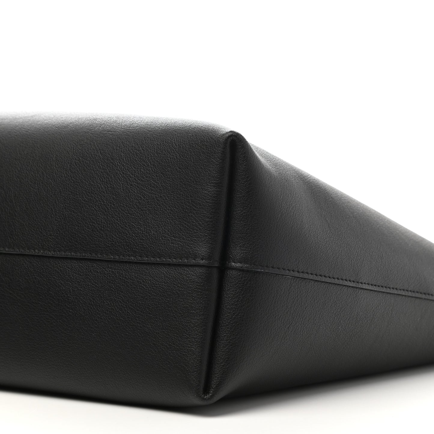 Calfskin Large Shopping Tote Black