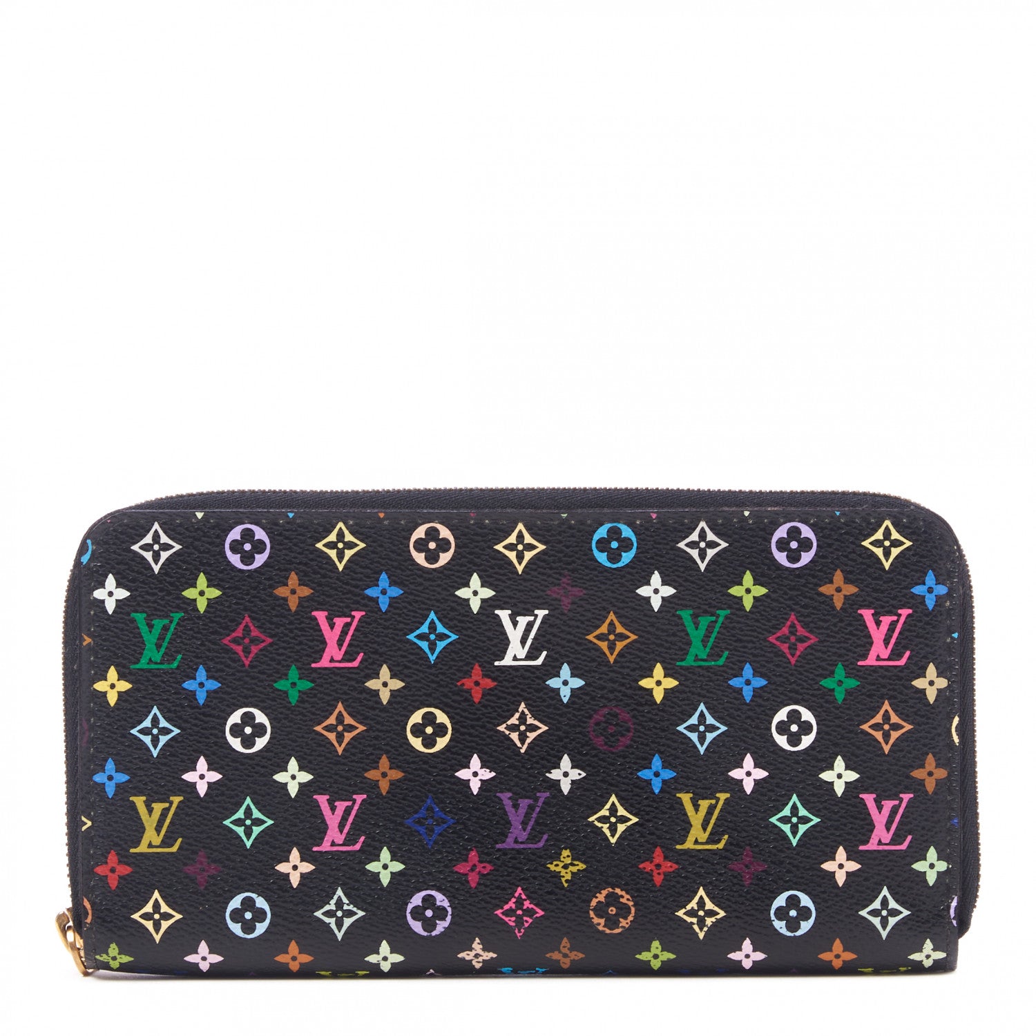 Louis Vuitton Monogram Multicolor Zippy Wallet Black 1 of 8
