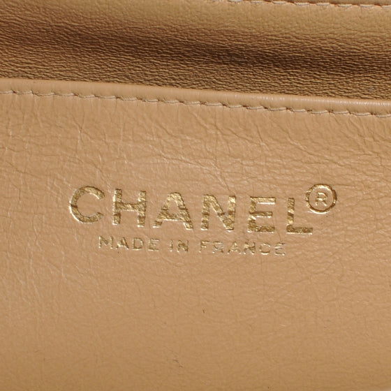 Caviar Jumbo Single Flap Beige