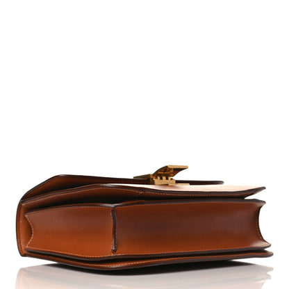 Celine Natural Calfskin Medium Classic Box Flap Bag Tan 4 of 9