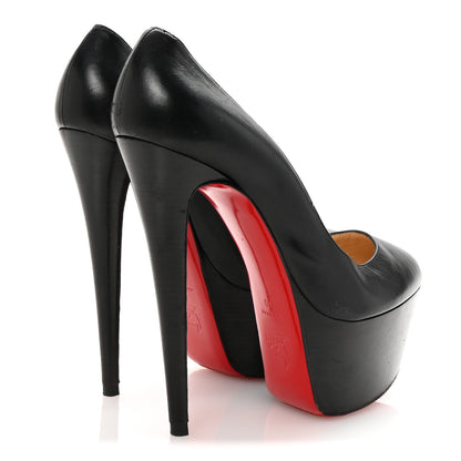 Christian Louboutin Shiny Calfskin Alta Vicky 160 Pumps 40 Black 5 of 8