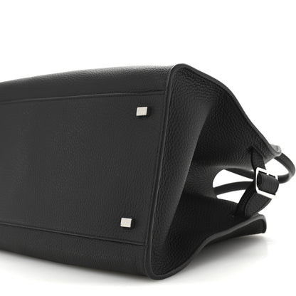 The Row Matte Grained Calfskin Soft Margaux 12 Black 10 of 10