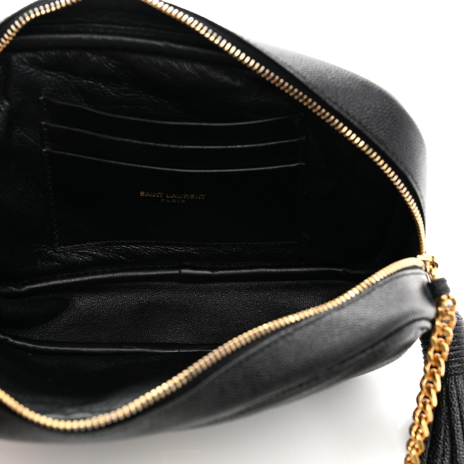 Saint Laurent Grain De Poudre Matelasse Monogram Mini Lou Camera Bag Black 5 of 10