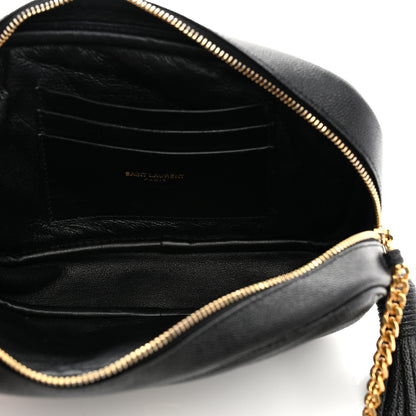 Saint Laurent Grain De Poudre Matelasse Monogram Mini Lou Camera Bag Black 5 of 10