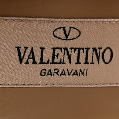Valentino Garavani Calfskin Rockstud 60mm City Sandals 36 Tan 6 of 10
