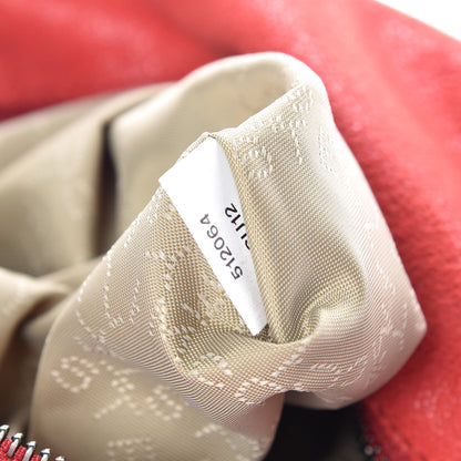 Stella McCartney Shaggy Deer Big Falabella Tote Cherry 9 of 14