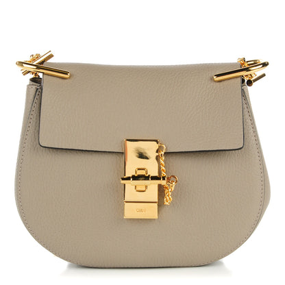 Chloe Grained Lambskin Mini Drew Shoulder Bag Motty Grey 1 of 8