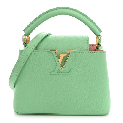 Louis Vuitton Taurillon Mini Capucines Vert Pomme 1 of 10