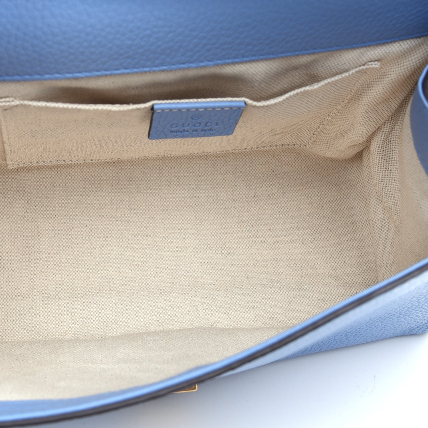 Gucci Calfskin Mini GG Marmont Top Handle Bag Clear Sky Blue 5 of 10