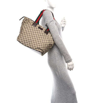 Gucci GG Monogram Large Web Handle Bucket Tote Dark Brown 2 of 10