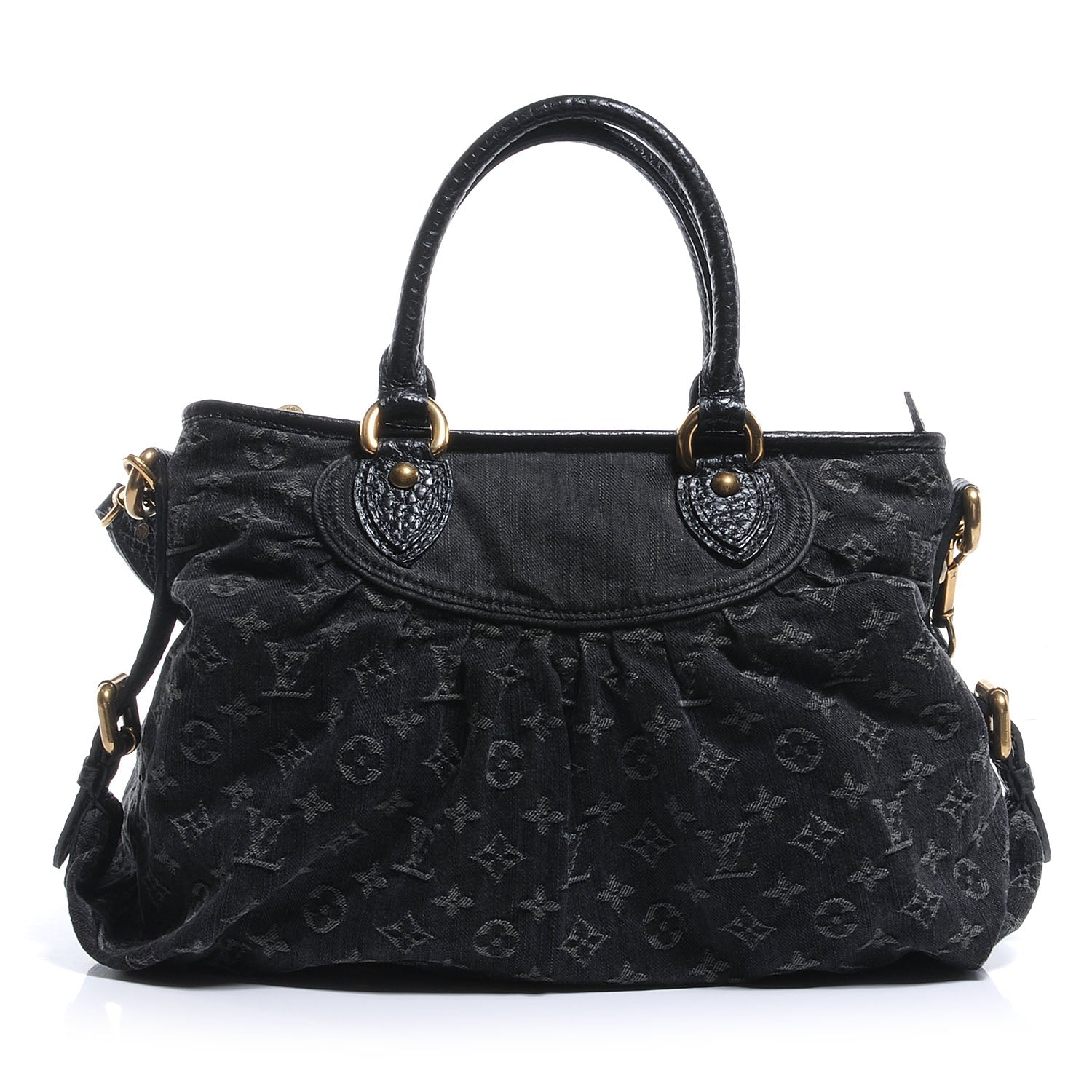 Louis Vuitton Denim Neo Cabby MM Black 1 of 8