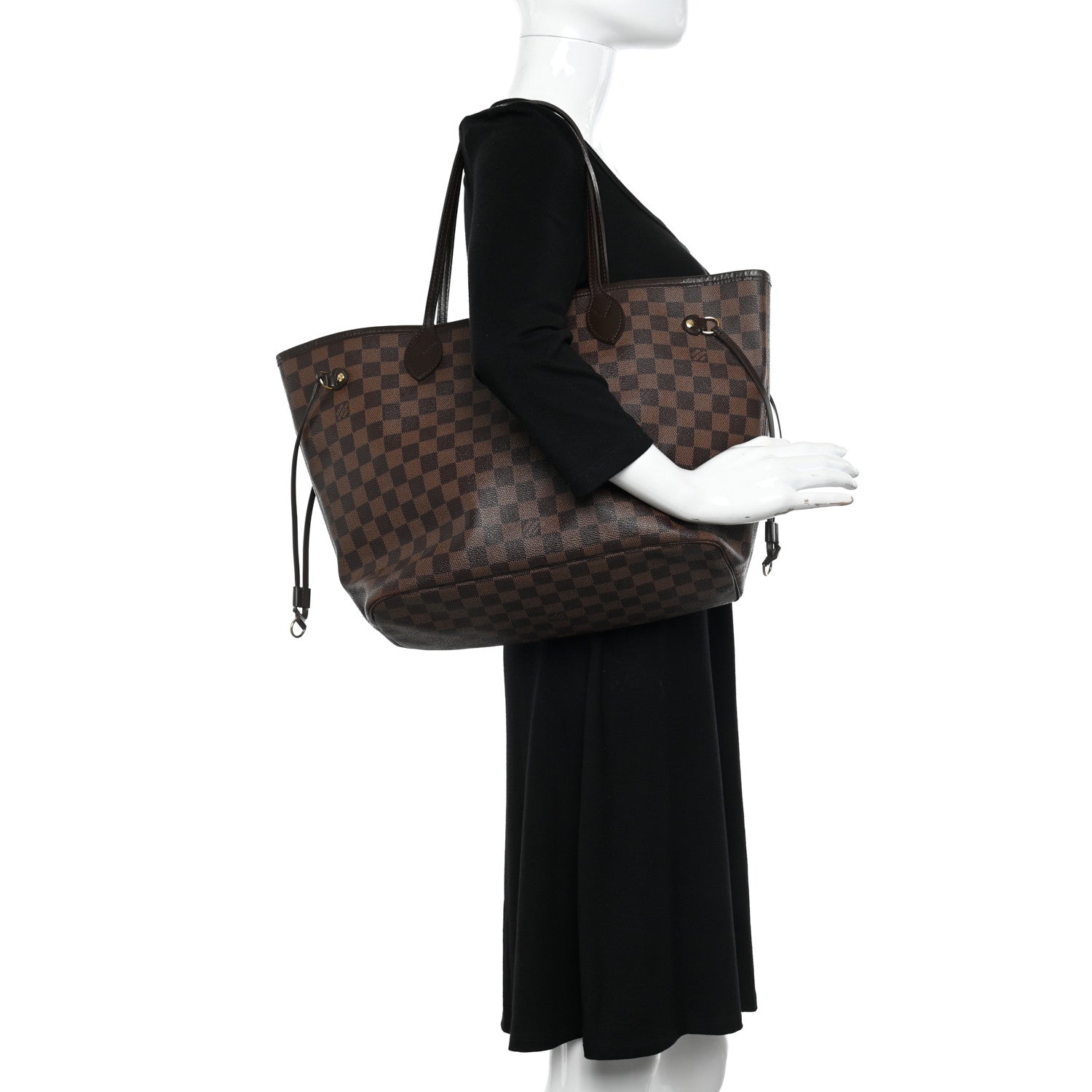 Louis Vuitton Damier Ebene Neverfull MM 2 of 12