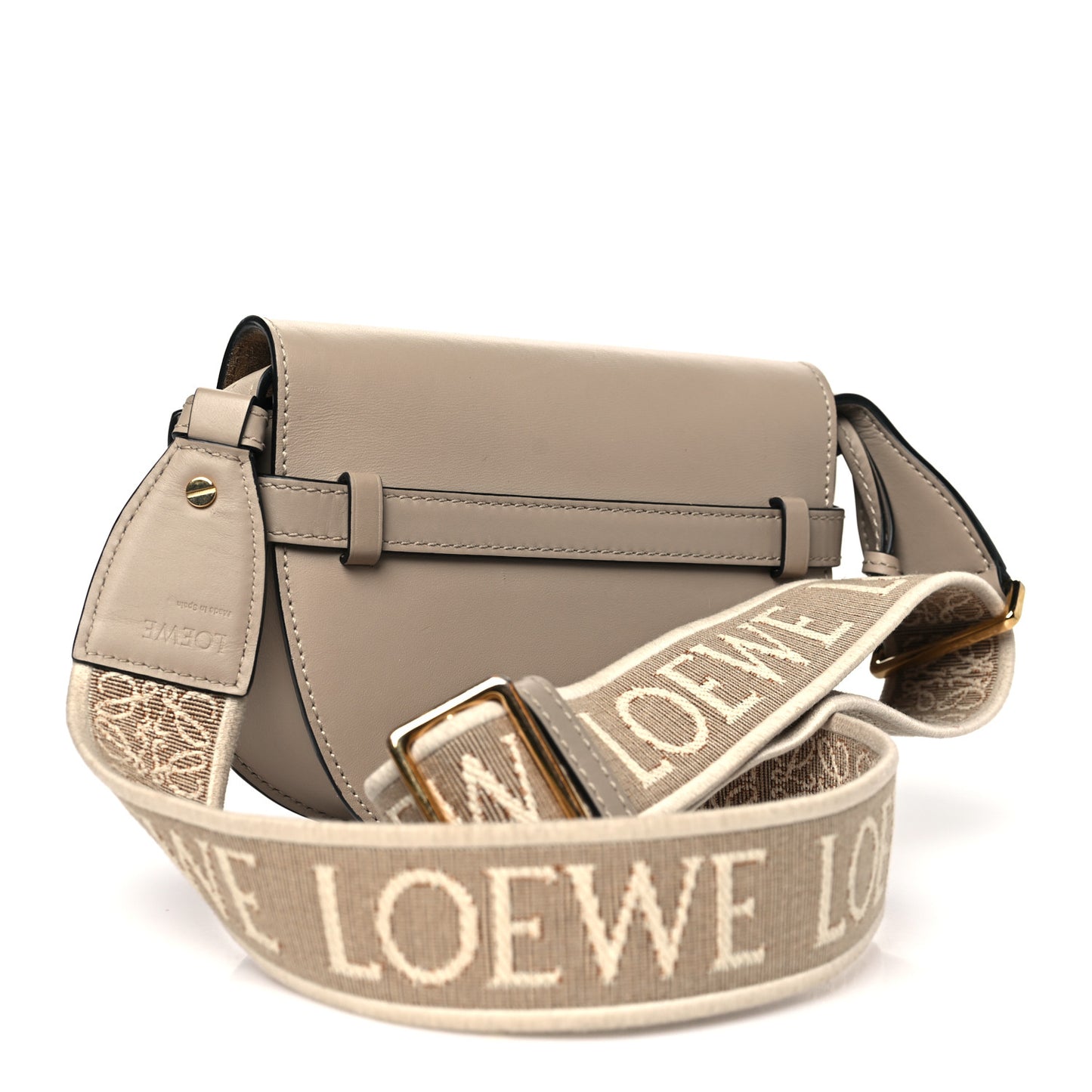 Calfskin Jacquard Mini Gate Dual Bag Sand