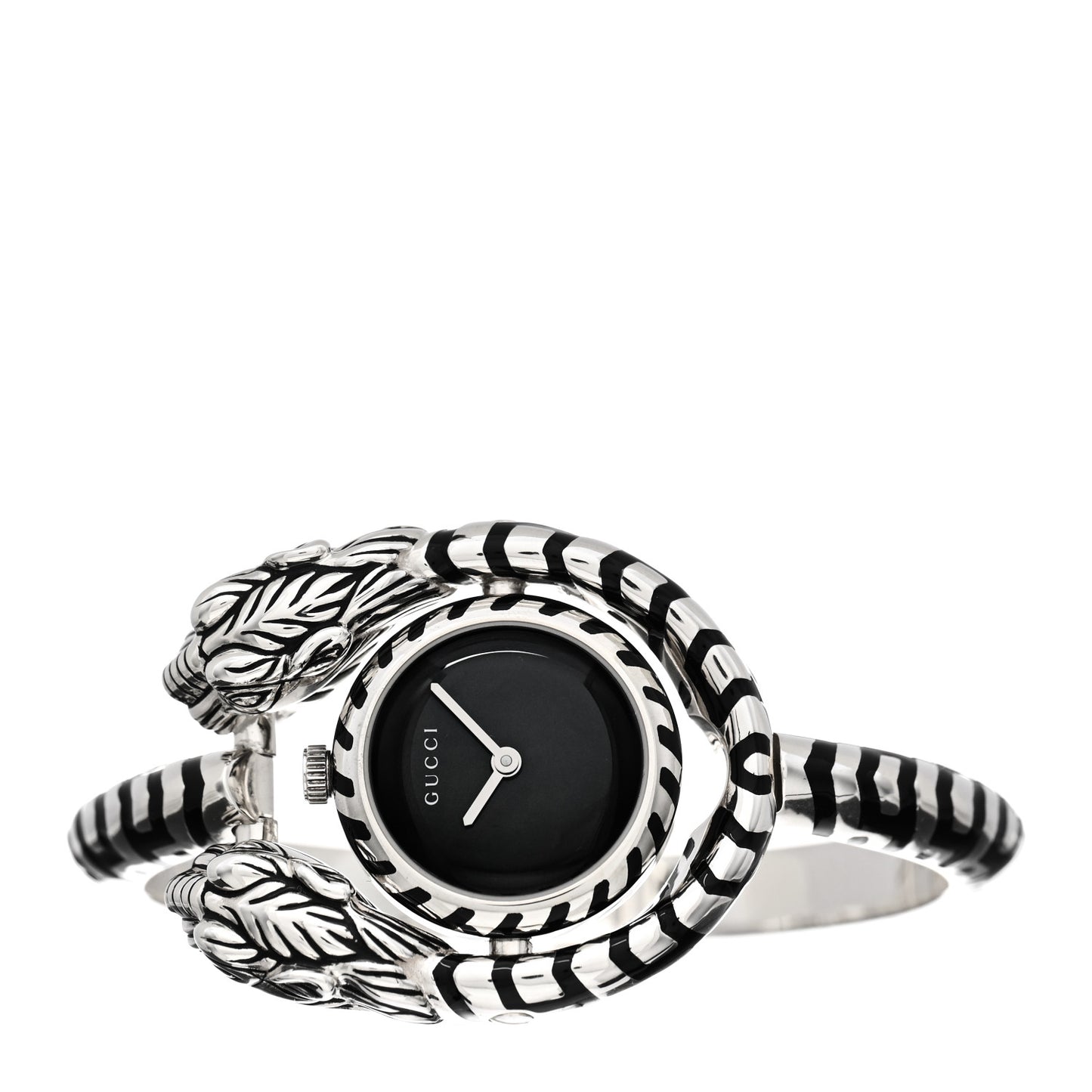 Sterling Silver Black Mother of Pearl 23mm Dionysus Quartz Watch