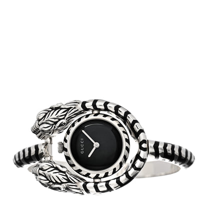 Gucci Sterling Silver Black Mother of Pearl 23mm Dionysus Quartz Watch 2 of 4