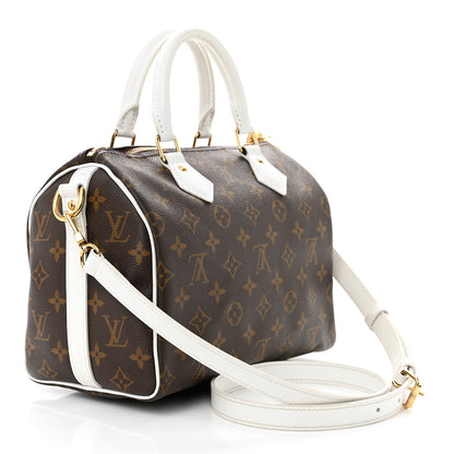 Louis Vuitton Monogram LV Match Speedy Bandouliere 25 White 3 of 11