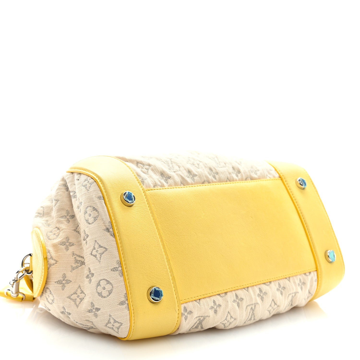 Louis Vuitton Monogram Denim Speedy Round Yellow 4 of 9