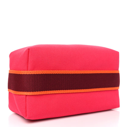 Hermes Canvas Small Bride-A-Brac Pouch Hibiscus 4 of 9