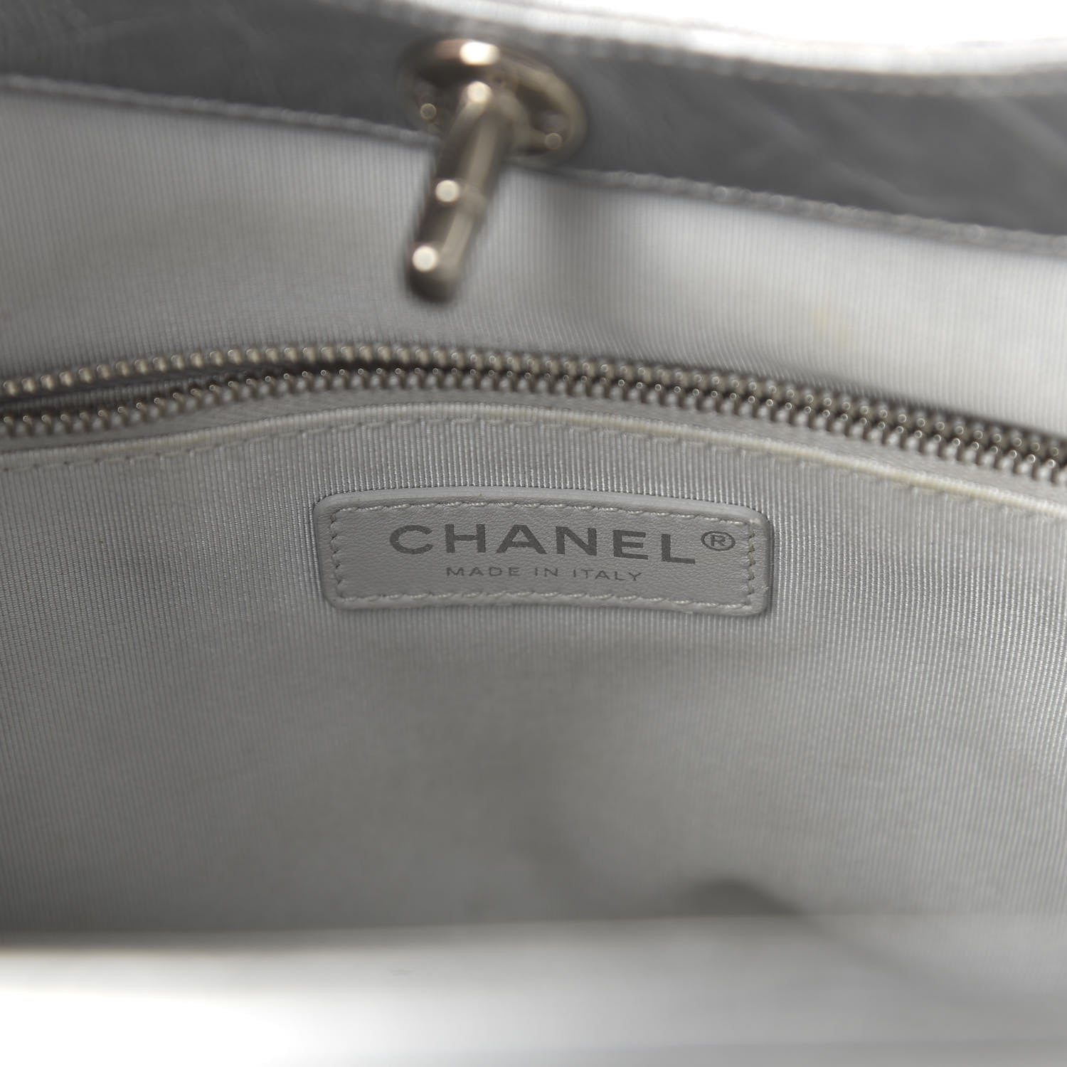 Chanel Metallic Crumpled Calfskin Small 31 Shopping Bag Silver 7 of 10