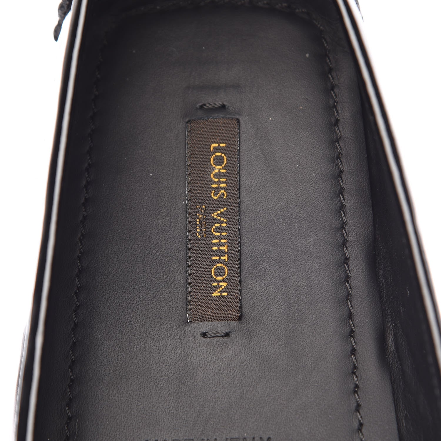 Louis Vuitton Patent Calfskin Farewell Flat Loafer 40 Black 7 of 8