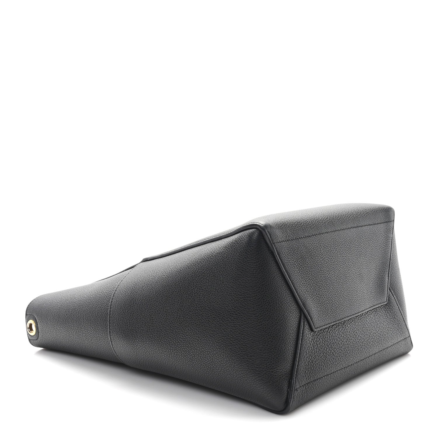 Celine Soft Grained Calfskin Sangle Bucket Bag Black 4 of 10