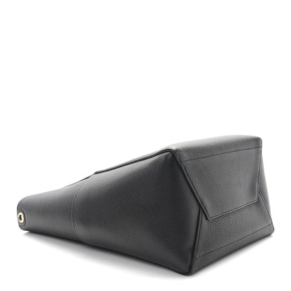 Celine Soft Grained Calfskin Sangle Bucket Bag Black 4 of 10