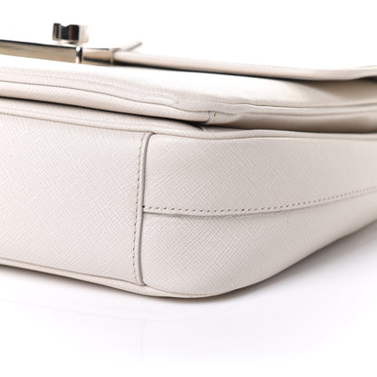 Prada Saffiano Lux Sound Top Handle Pomice 11 of 12