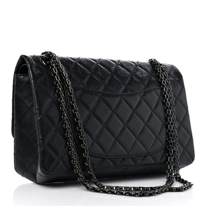 Chanel Aged Calfskin Quilted 2.55 Reissue 226 Flap So Black 3 of 11