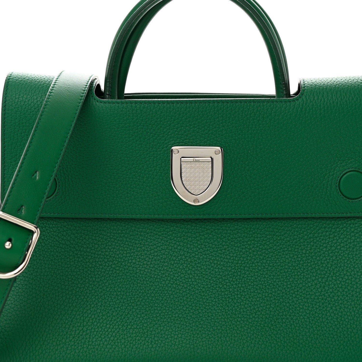Christian Dior Grained Calfskin Diorever Flap Green 8 of 15