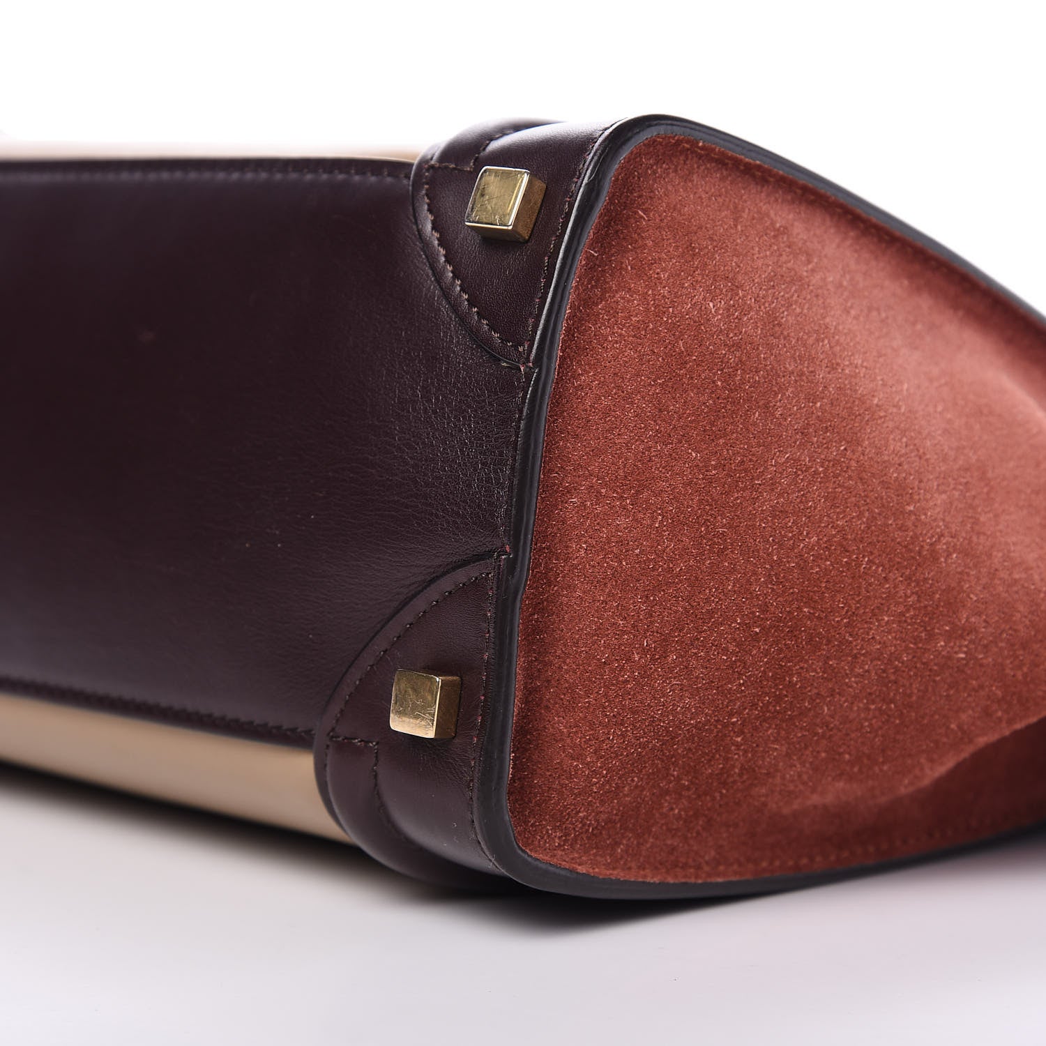 Celine Smooth Calfskin Suede Micro Tri-Color Luggage Beige 8 of 10