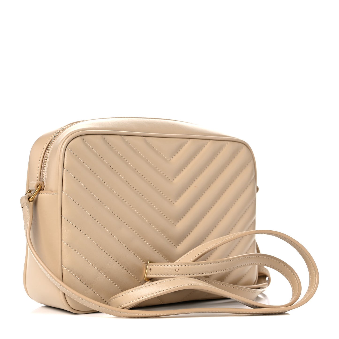 Calfskin Matelasse Monogram Lou Camera Bag Dark Beige