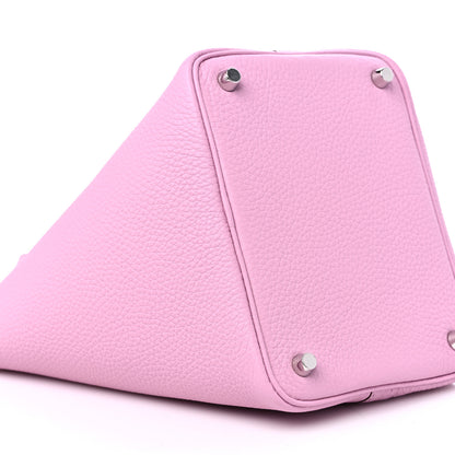 Hermes Taurillon Clemence Picotin Lock 18 PM Mauve Sylvestre 7 of 9