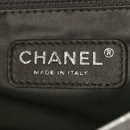 Chanel Vinyl Large Ice Cube Flap Silver 6 of 11