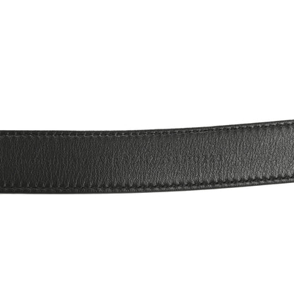 Saint Laurent Smooth Calfskin Monogram Square Buckle Belt 85 34 Black 5 of 9
