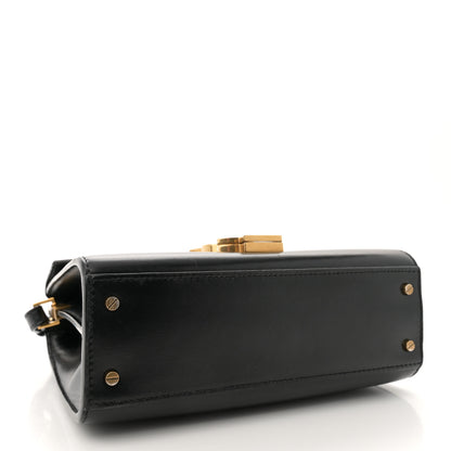 Saint Laurent Calfskin Mini Classic Monogram Cassandra Top Handle Black 4 of 11