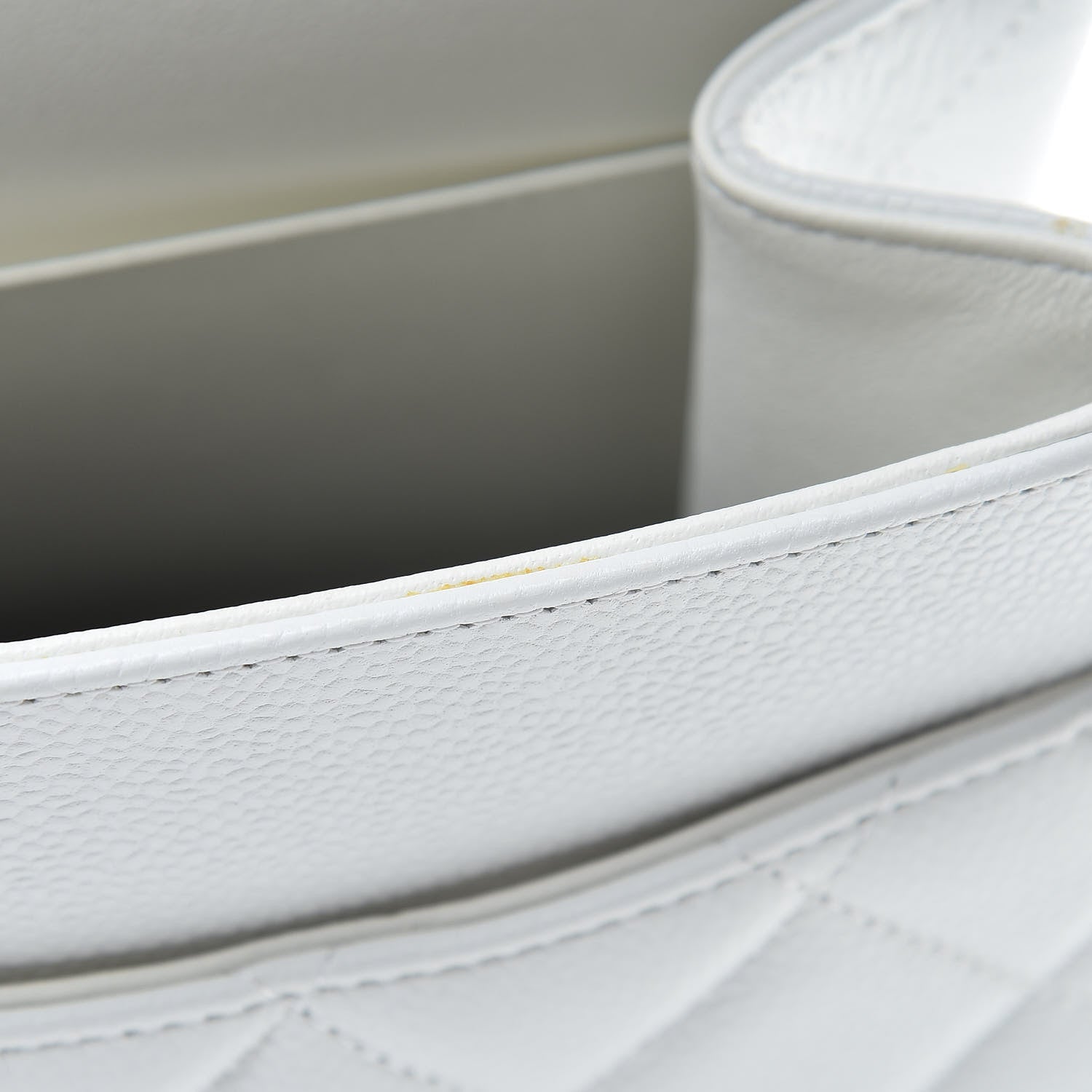 Chanel Caviar Quilted Jumbo Double Flap White 11 of 13