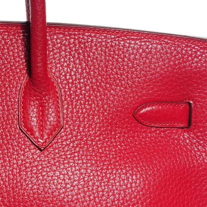 Hermes Ardennes Birkin 40 Rouge Vif 11 of 28