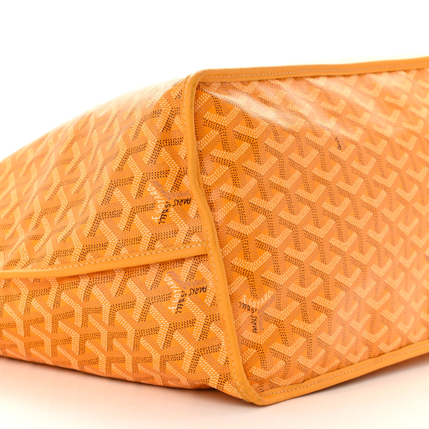 Goyard Goyardine Reversible Anjou GM Yellow 10 of 11