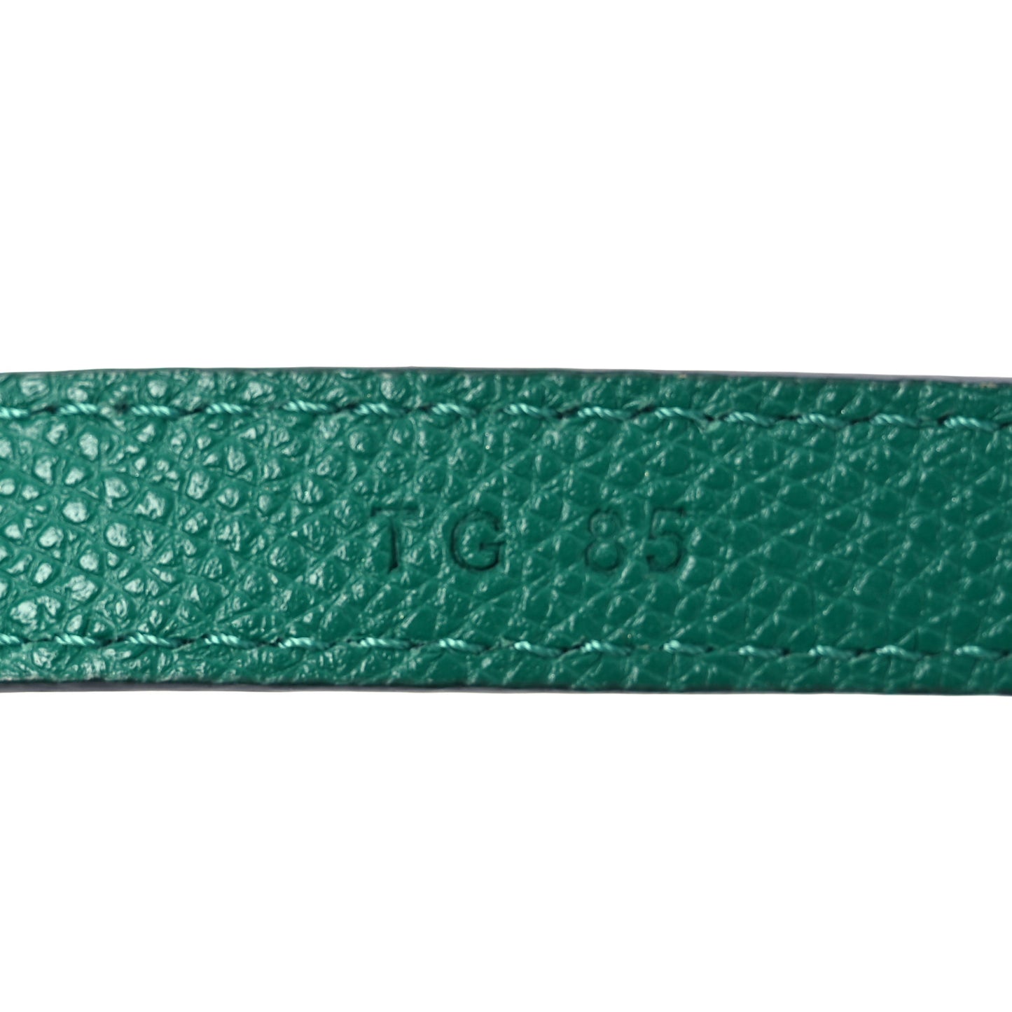 Grainy Calfskin VSling Belt Bag English Green