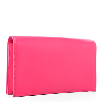 Saint Laurent Grain De Poudre Classic Monogram Kate Clutch Lipstick Fuchsia 2 of 6